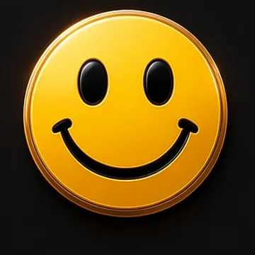 Yellow smiley face decal